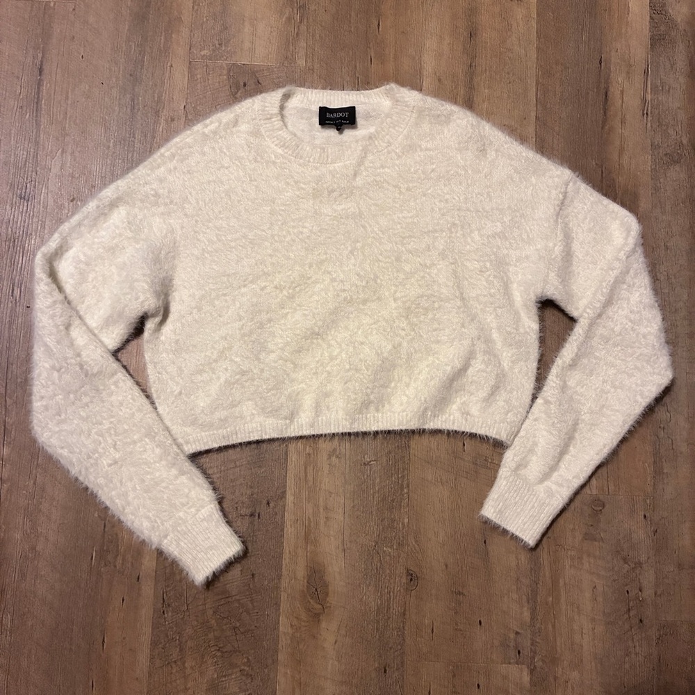 Bardot Crewneck Cropped Sweater